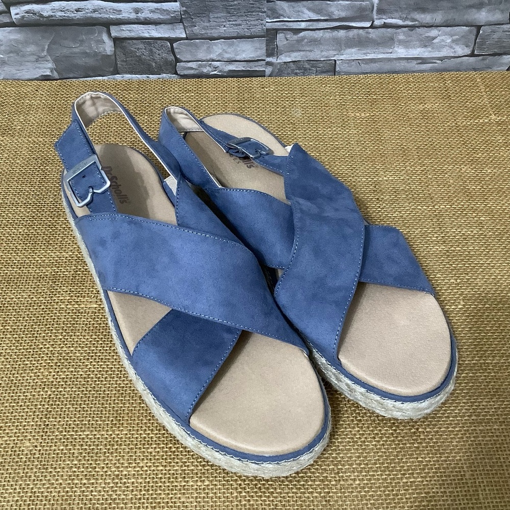 Dr. Scholl’s Espadrille Suede Sandals 2” Size 11